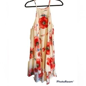 CHAROLETTE Russe halter high low floral dress size m
